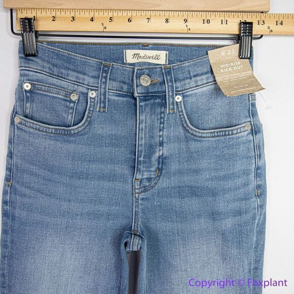 NEW Madewell‎ Kick Out Crop Jeans in Mather Wash, 23 - Picture 5 of 16